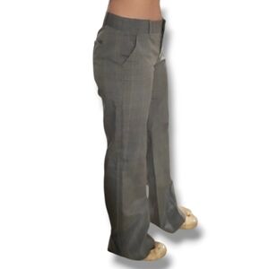 Attention gray windowpane pants. Size 4. Regular length. Modern fit